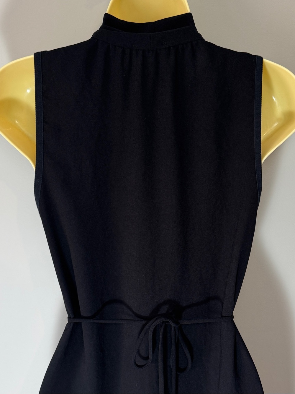 Aritzia Wilfred Sabine Dress Black Cowl Neck Tie Waist Pocket Dress XS - Picture 6 of 9
